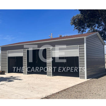 3-Car Metal Garage