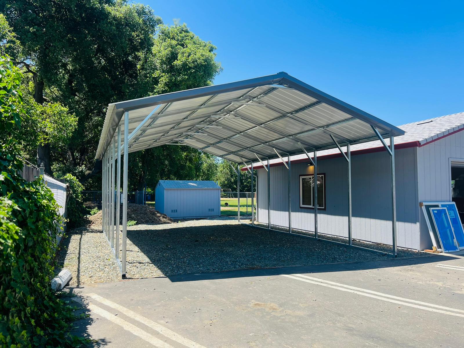 20x30x8 Vertical A-Frame Carport